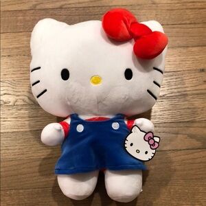 NWT 12" Hello Kitty Blue and Red Plush Toy Stuffed Animal